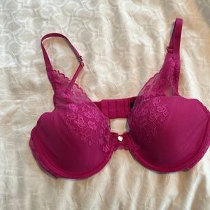 Natori cherry blossom bra hot pink/magenta 36C NWOT